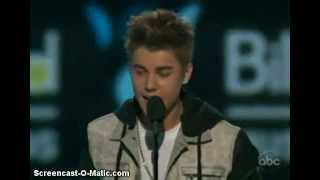 Justin Bieber Wins The Social Artist of the Year Billboard Music Awards 2012 (speech)