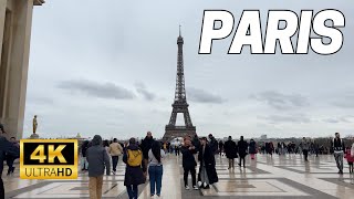Paris, France 🇫🇷 - 4K 60fps - Eiffel Tower Walking Tour