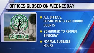 Greene County offices to close Wednesday due to winter weather