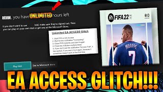 *WORKING* HOW TO DO THE EA ACCESS GLITCH ON FIFA 22!!! UNLIMITED HOURS/PLAY TIME FOR FIFA 22!!!