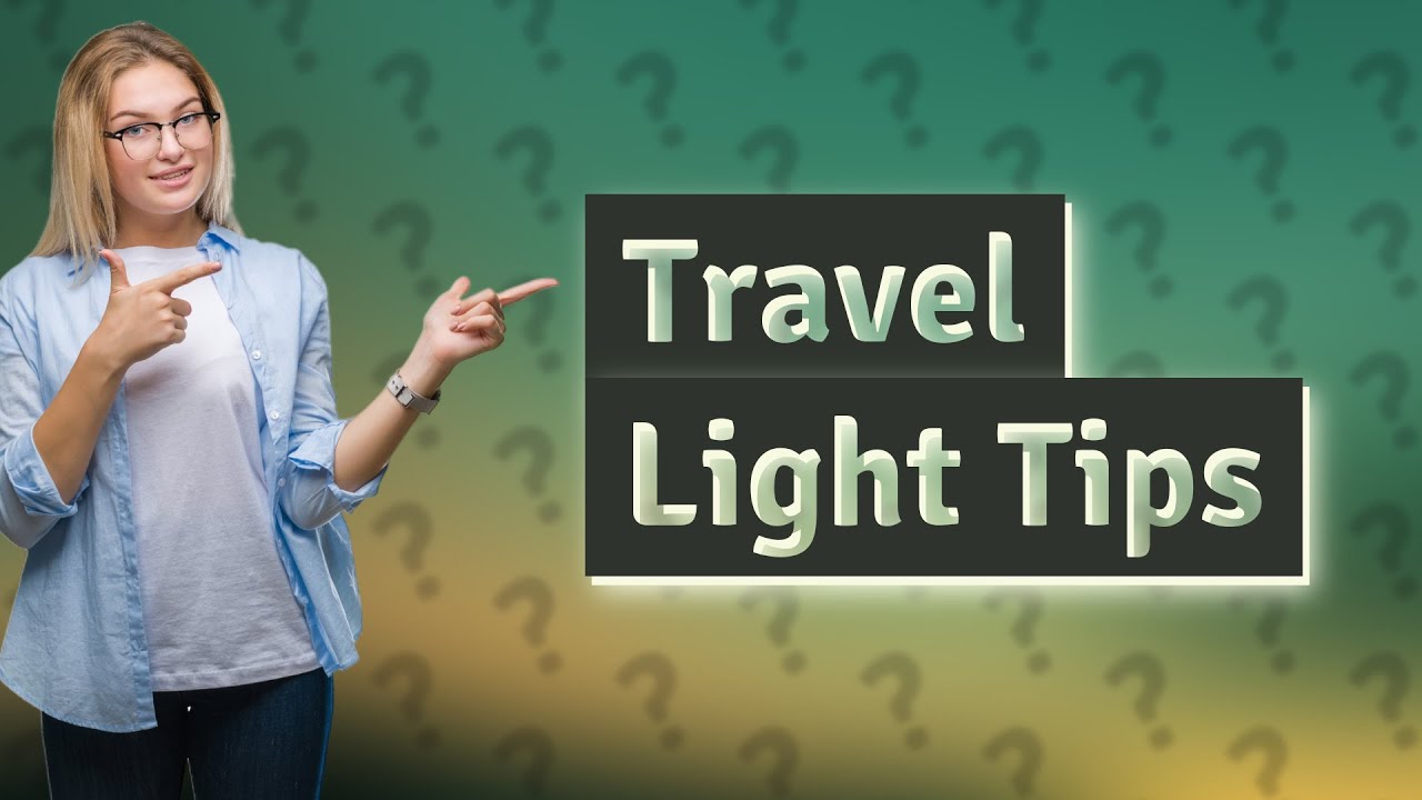 How Can I Efficiently Pack Light For A Long Trip? - YouTube