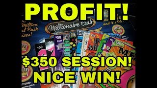 NICE WIN! PROFIT! $350 IN TEXAS LOTTERY SCRATCH OFF TICKETS