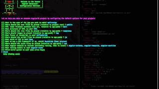 Yeoman Angular generator :configure preview