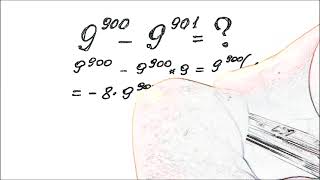 🌏 Старая вступительная задача в Оксфорд Math Olympiad Exponential Problem 9 в степени 900 минус 9