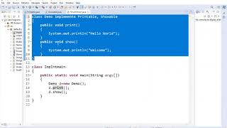 CORE JAVA - P11 CSE61 Implementing multiple Interfaces (CSE Department)