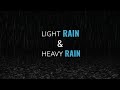 4K Rain Fall Effects | Light RAIN & Heavy RAIN Black Screen | No Copyright