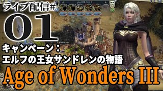 【Age of Wonders Ⅲサンドレン編01】エルフ王女のキャンペーン！第一章・諸種族評議会