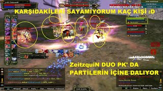 ZeitzquiN | Duo Pk' ya Çıkıyor | 10 Kişinin İçine Dalıyor :D | Knight Online