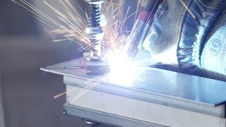 Welding profiles in steel with zinc magnesium surface EN