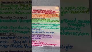 This Week’s Meal Plan For Our Family Of 14 🥰😁😍 #shorts