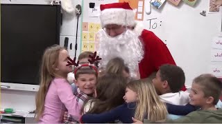 Local law enforcement spreads holiday joy in South Shelby Elementary