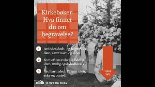 Hva finner du om begravelse i kirkebøker?