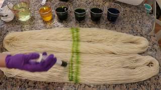 Dyepot Weekly #29 - Handpainting Yarn with Jacquard Acid Dyes