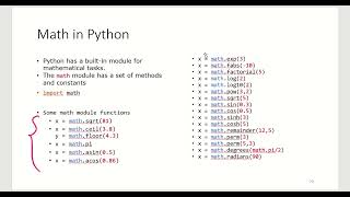 18b math module practice in Python training