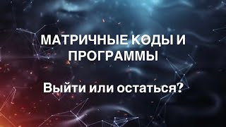 МАТРИЧНЫЕ КОДЫ И ПРОГРАММЫ. А что если ты можешь стать создателем кодов и программ в этой матрице?