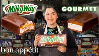 Pastry Chef Attempts to Make Gourmet Milky Way Bars | Gourmet Makes | Bon Appéti