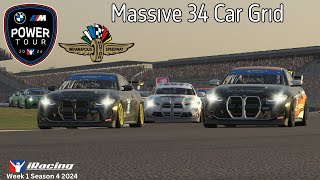 iRacing BMW M Power Tour BMW GT4 Fixed Indianapolis 2024 Season 4 Week 1