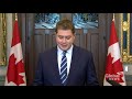 scheer says protesters behind illegal rail blockades need to check their privilege