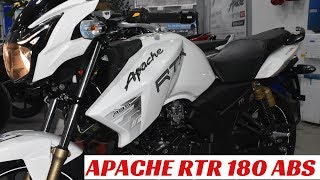 Apache rtr 180 new model 2019 white colour