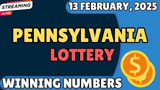 Pennsylvania Day Lottery Results For - 13 Feb, 2025 - Pick 2 - Pick 3 - Pick 4 - Pick 5 - Powerball