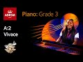 Vivace / ABRSM Piano Grade 3 2023 & 2024, A:2 / Synthesia Piano tutorial