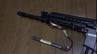 CYMA CM208 M4 S-SYSTEM Light Edition 発射サイクルテスト 9.9Vリフェ