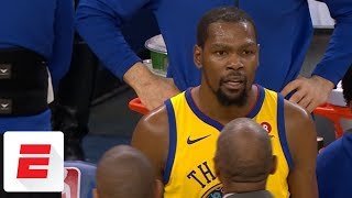 Kevin Durant controversially gets ejected in first half vs. Bucks | ESPN