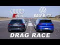 VW Golf 8R vs. Audi S3 | DRAG RACE | Daniel Abt