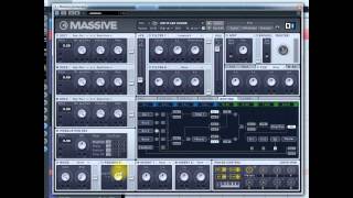 NI Massive Tutorial Feeback Section w Filter and Routing How to Walkthrough sound generator
