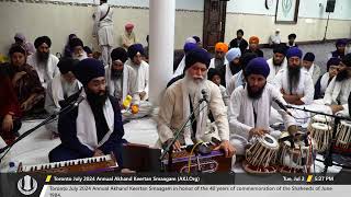 029 Bhai Deepinder Singh Jee Toronto at Tuesday PM Toronto July 2024 Annual Akhand Keertan Smaagam