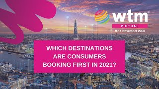 Which destinations are consumers booking first in 2021?