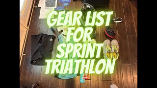 Gear list for Sprint Triathlon