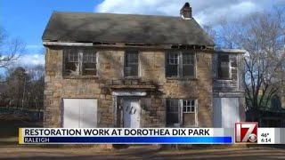 Restoration work at Dorothea Dix park