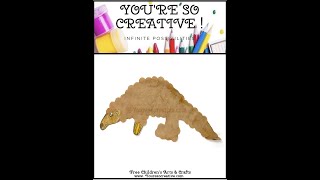 Pangolin Craft for Kids