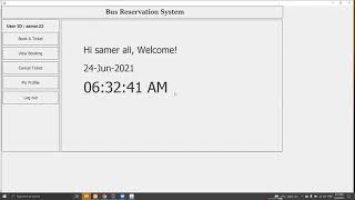 java presentation for Bus Reservation System