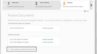 eSignature Demonstration for Tax Signing