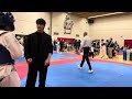 junior male u73 high performance sparring match between anthony and pedro