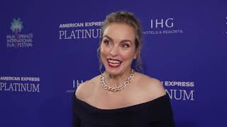 Nina Hoss Interviewed on the red carpet at Palm Springs Fest