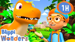 How To Train A T-Rex | Blippi Wonders | Educational Kids Videos | Moonbug Kids