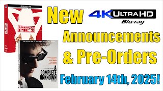 New 4K UHD Blu-ray Announcements \u0026 Pre-Orders for February 14th, 2025!