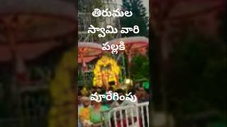 తిరుమలలో శ్రీనివాసుని పల్లకి#tirumala #devotional #omnamovenkateshaya #srinivasagovinda#venkateswara