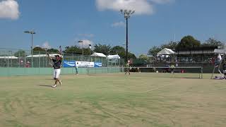 2019年IH ソフトテニス 男子 ダブルス 3回戦 片岡暁紀・広岡大河（上宮 大阪）vs 尾山仁哉・上田悠馬（高岡商 富山）