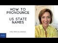 Learn how to pronounce 🇺🇸 US STATES 🇺🇸 American English Pronunciation Lesson