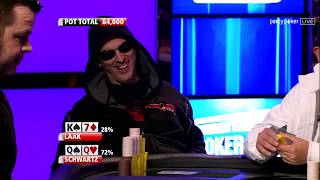 Phil Laak Flops Full House vs. Luke Schwartz | Poker Legends | Premier League Poker