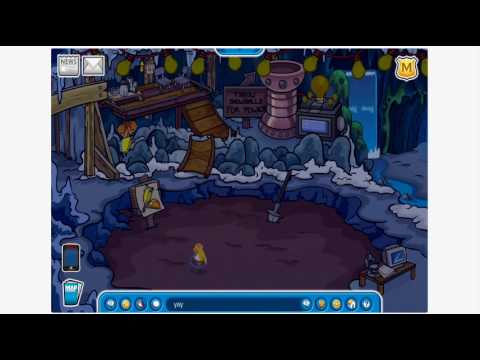 How do you dig for coins on Club Penguin?