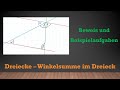 Dreiecke - Winkelsumme im Dreieck - Beweis und Beispiele | Mathe einfach erklärt