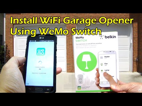 How to Install WiFi Garage Door Opener – Belkin WeMo Switch