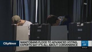 Manitobans vote early at record highs