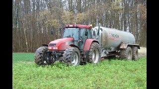 Épandage de Lisier 2018-CASE IH CS130/PICHON en conditions difficiles