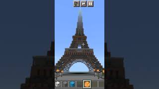 Eiffel Tower  #shorts #minecraft #eiffeltower